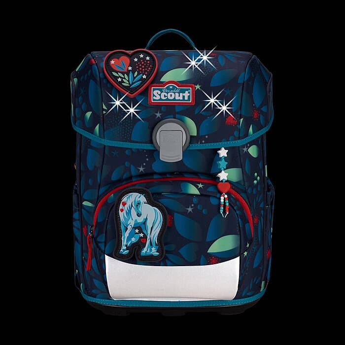 Scout Neo LED White Unicorn Schulranzensetset