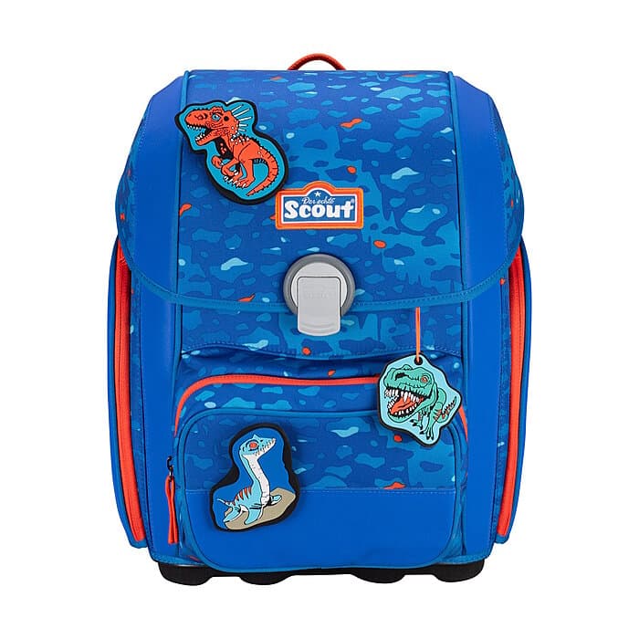 Scout Genius Blue Dino Schulranzensetset