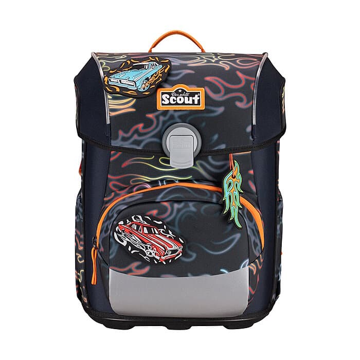 Scout Neo Flames Exklusiv Edition Safety Light Schulranzen Set
