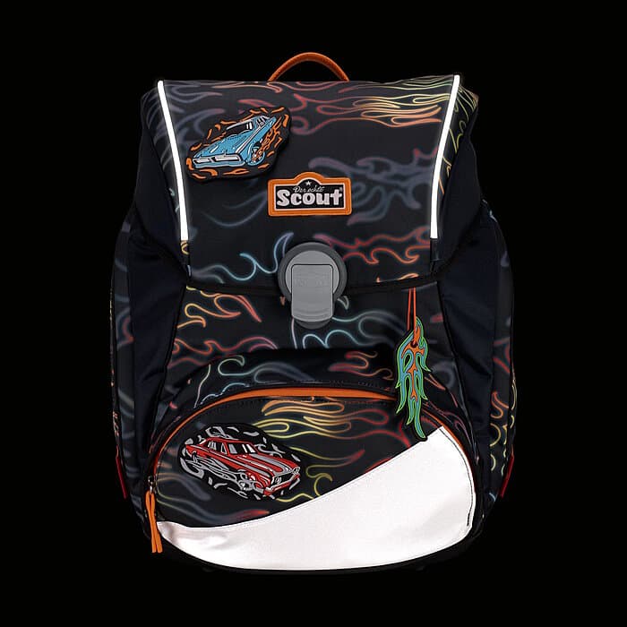 Scout Alpha Flames Exklusiv Edition Safety Light Schulranzen Set