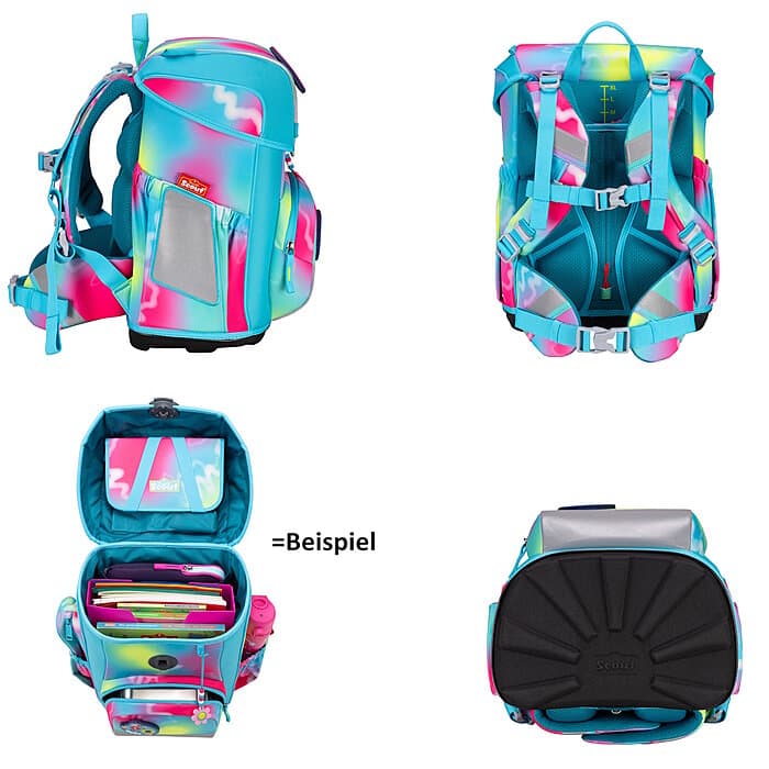 Scout Neo Happy Rainbow Exkl Edition Safety Light Schulranzen Set