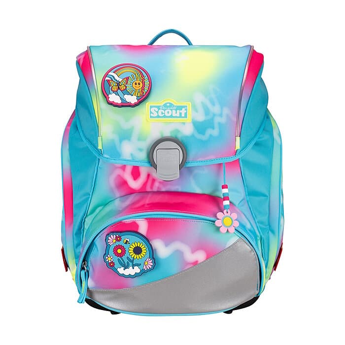 Scout Alpha Happy Rainbow Exkl Edition Safety Light Schulranzen Set