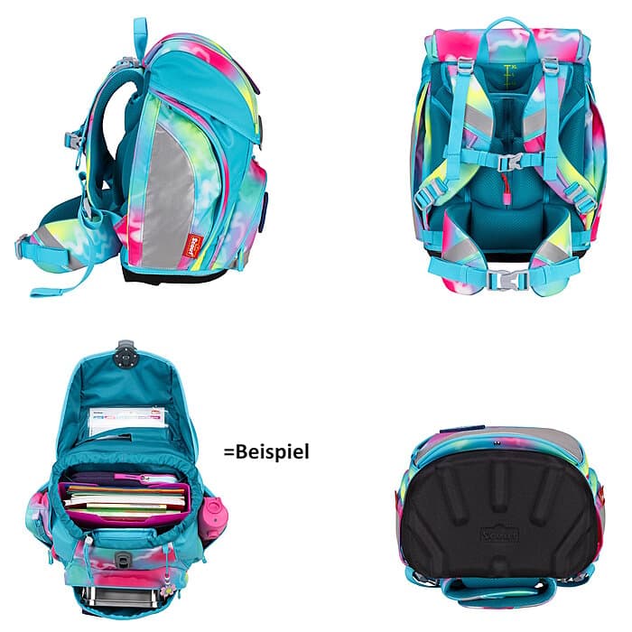 Scout Alpha Happy Rainbow Exkl Edition Safety Light Schulranzen Set
