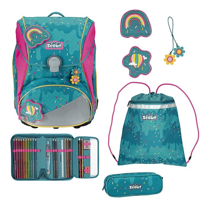 Scout Alpha Schulranzen Set Happy Confetti 5-teilig