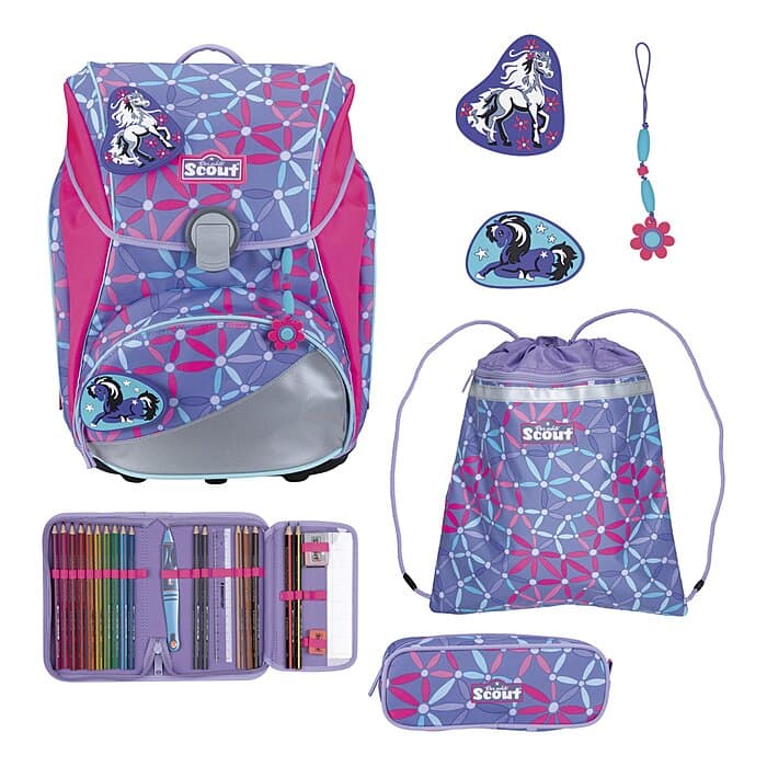 Scout Alpha Schulranzen Set Pony Love 5-teilig