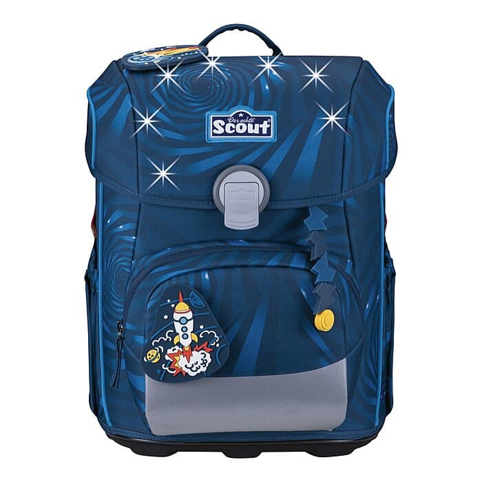 Scout Neo LED Schulranzen Set Rocket Rider 5-teilig