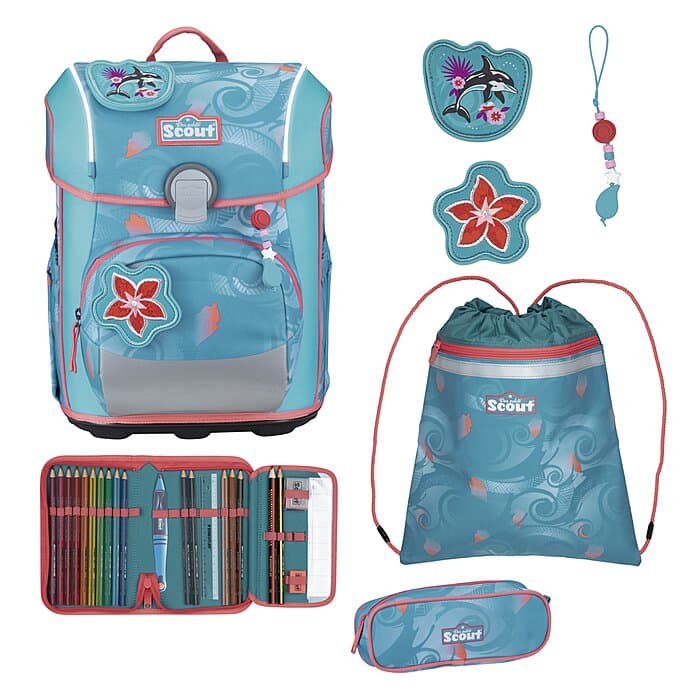 Scout Neo Safety Light Schulranzen Set Aloha 5-teilig