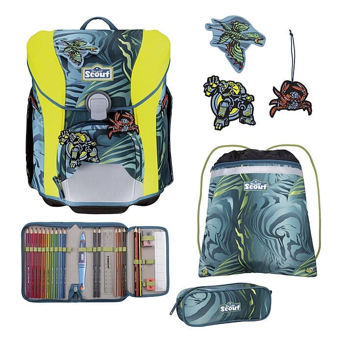 Scout Micro Schulranzen Set Action 5-teilig