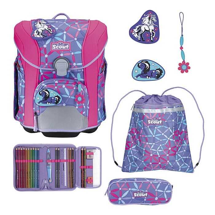Scout Micro Schulranzen Set Pony Love 5-teilig