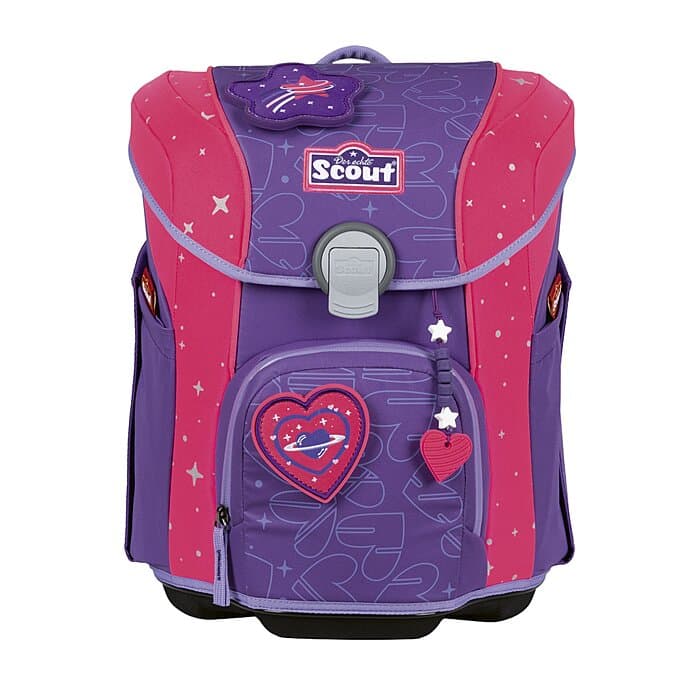 Scout Micro Schulranzen Set Superflash Extreme Heartbeat 5-teilig