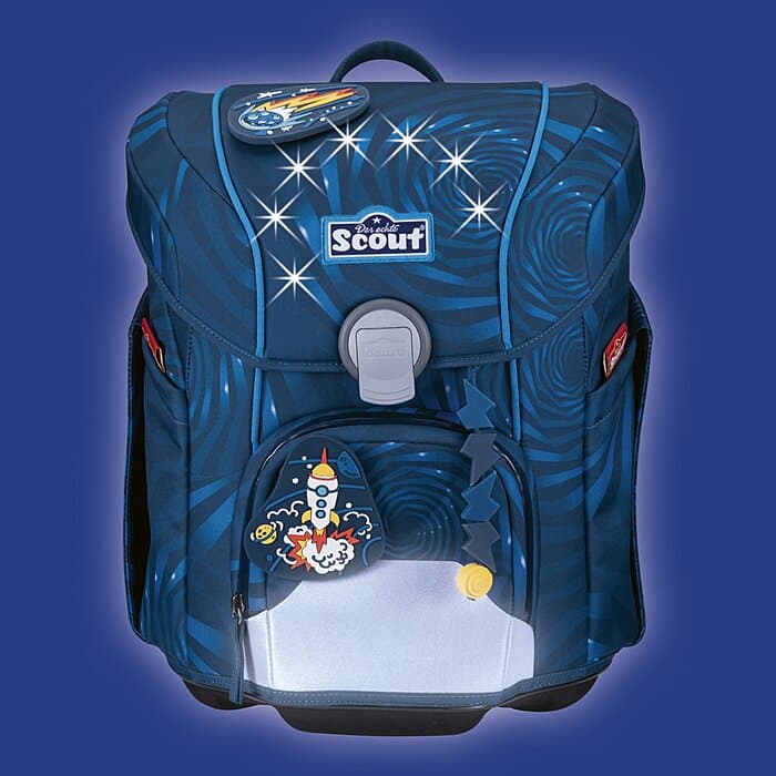 Scout Micro Schulranzen Set LED Rocket Rider 5-teilig