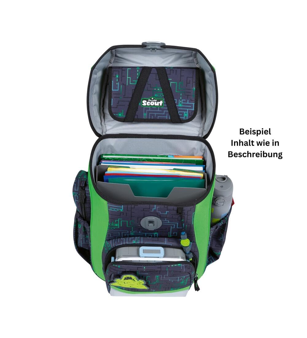 Scout Neo Schulranzen Set Monster Labyrinth 5-teilig