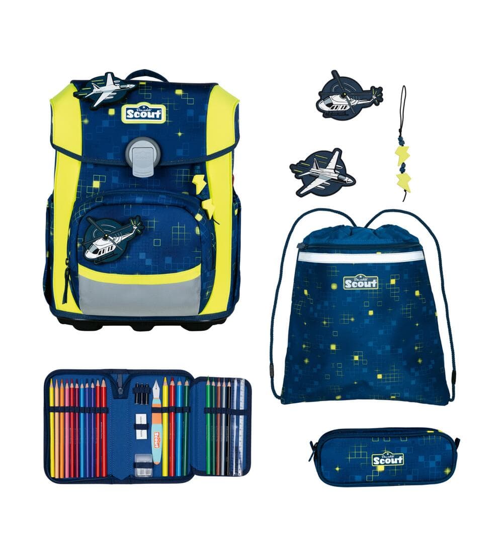 Scout Neo Schulranzen Set Digital Air 5-teilig