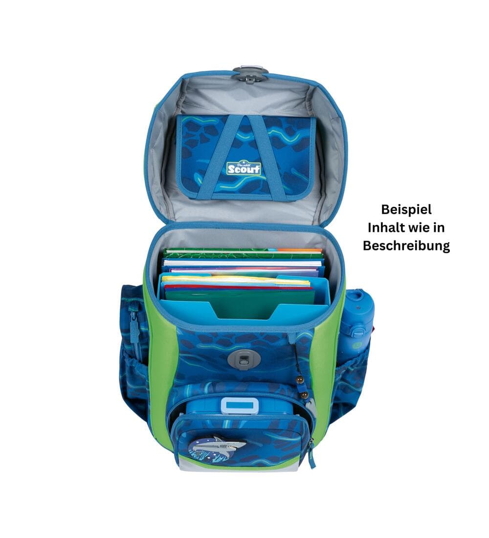 Scout Neo Schulranzen Set Shark Zone 5-teilig