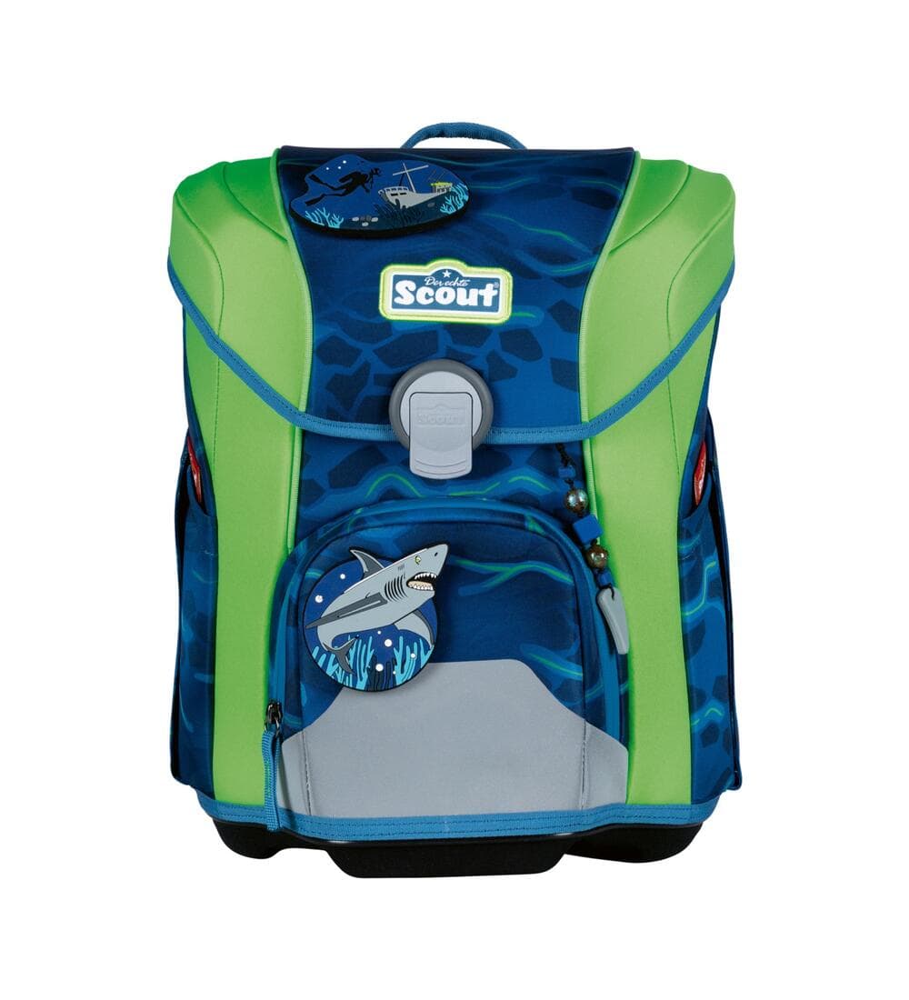 Scout Micro Schulranzen Set Shark Zone 5-teilig