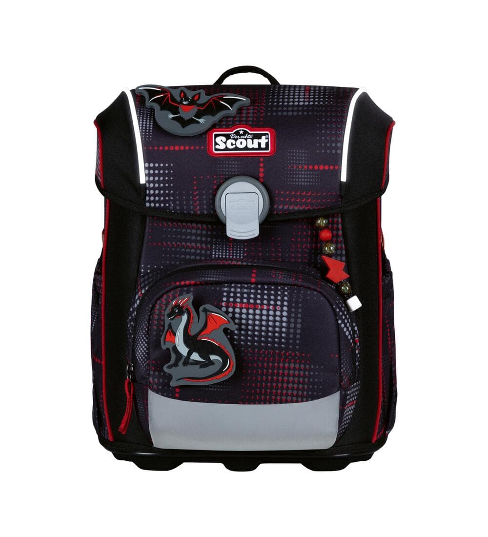Scout Neo Safety Light Schulranzen Set Night Shadow 5-teilig
