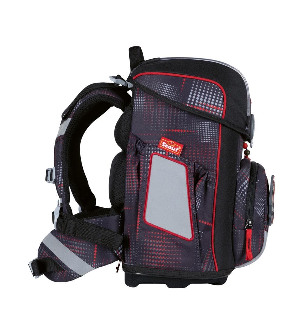 Scout Neo Safety Light Schulranzen Set Night Shadow 5-teilig