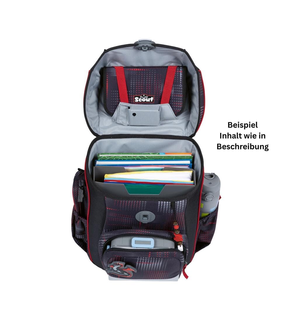 Scout Neo Safety Light Schulranzen Set Night Shadow 5-teilig