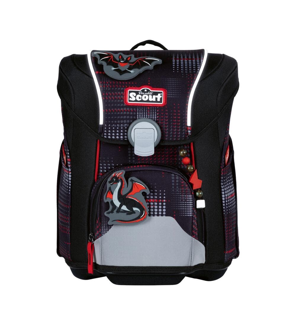 Scout Micro Safety Light Schulranzen Set Night Shadow 5-teilig