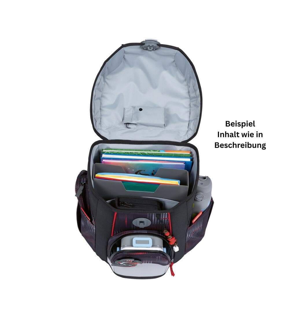 Scout Micro Safety Light Schulranzen Set Night Shadow 5-teilig