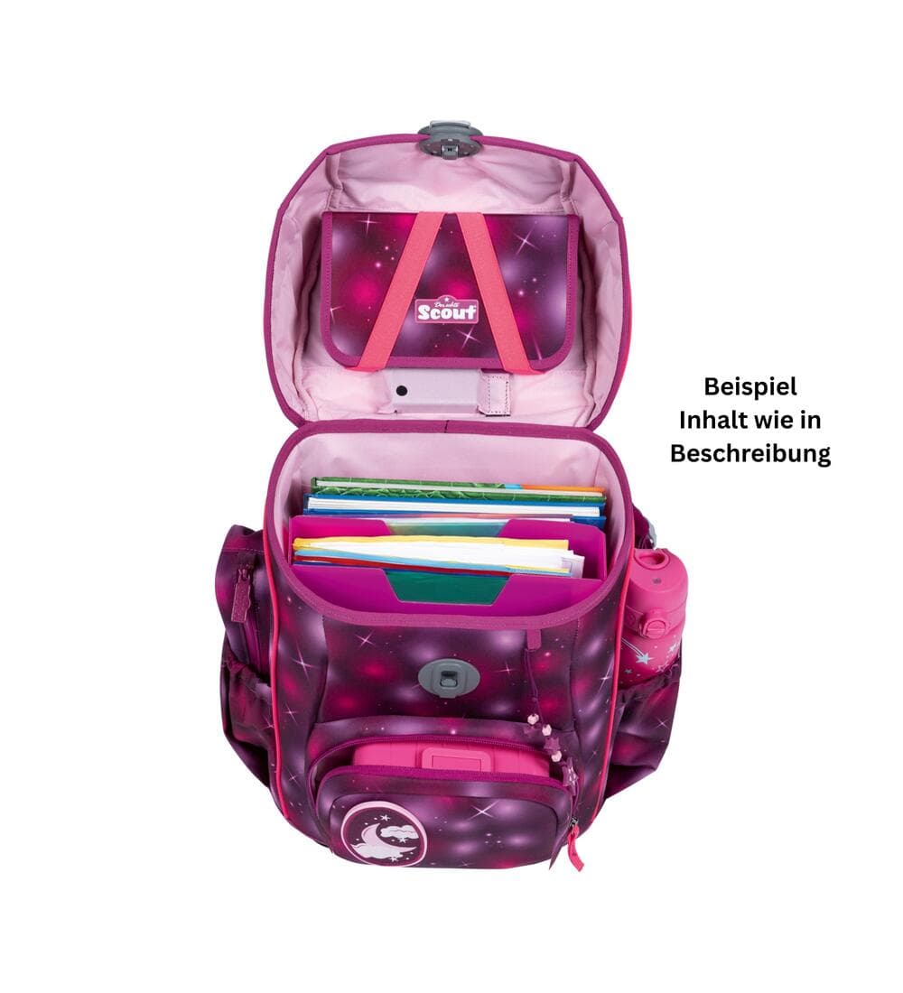Scout Neo LED Schulranzen Set Pink Stardust 5-teilig