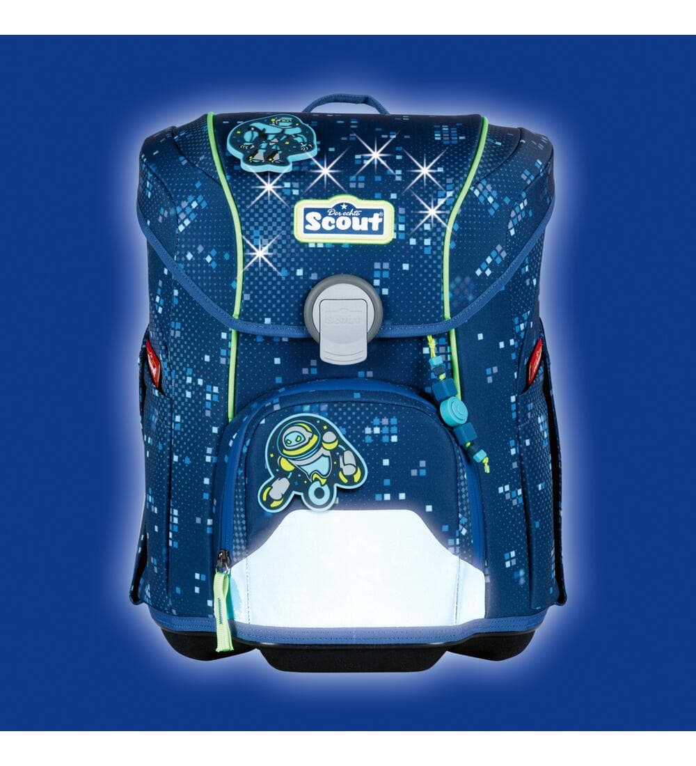 Scout Micro LED Schulranzen Set Pixel Shower 5-teilig