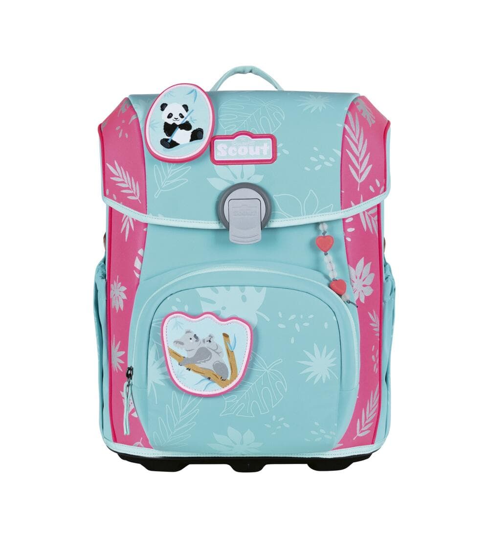 Scout Neo Superflash Extreme Schulranzen Set Tropic Friends 5tlg.