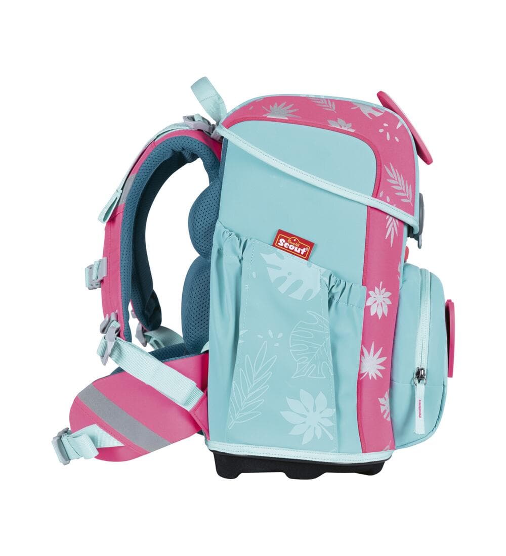 Scout Neo Superflash Extreme Schulranzen Set Tropic Friends 5tlg.