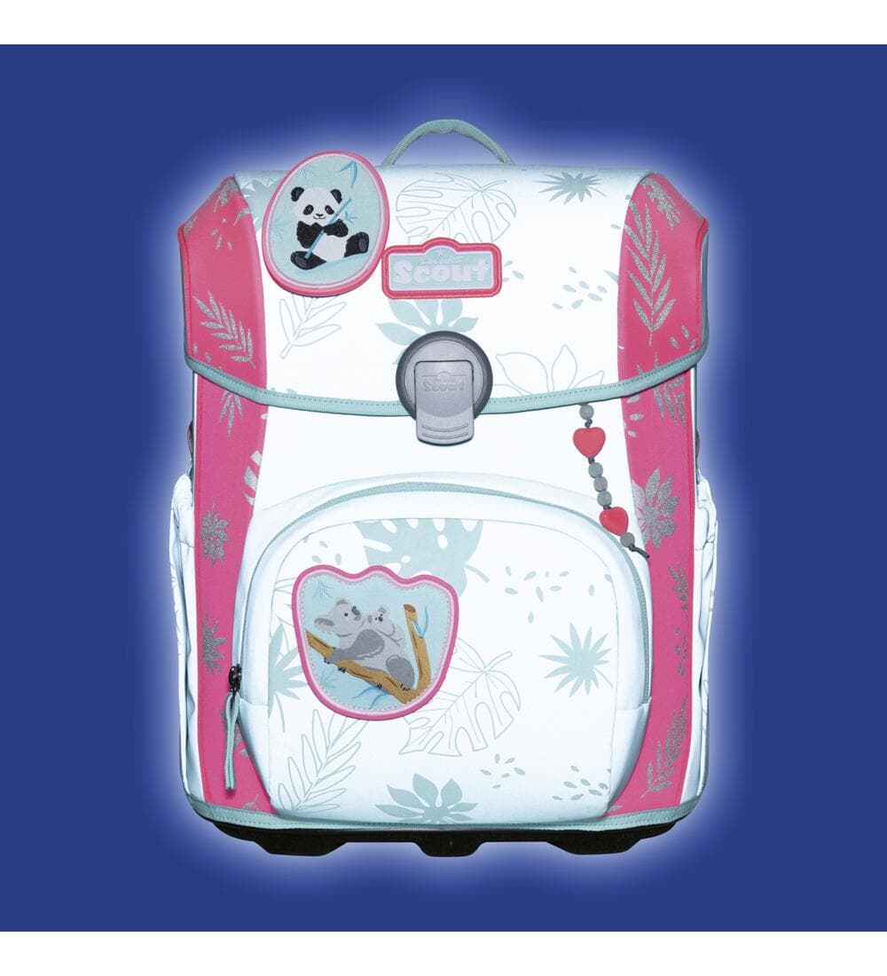 Scout Neo Superflash Extreme Schulranzen Set Tropic Friends 5tlg.