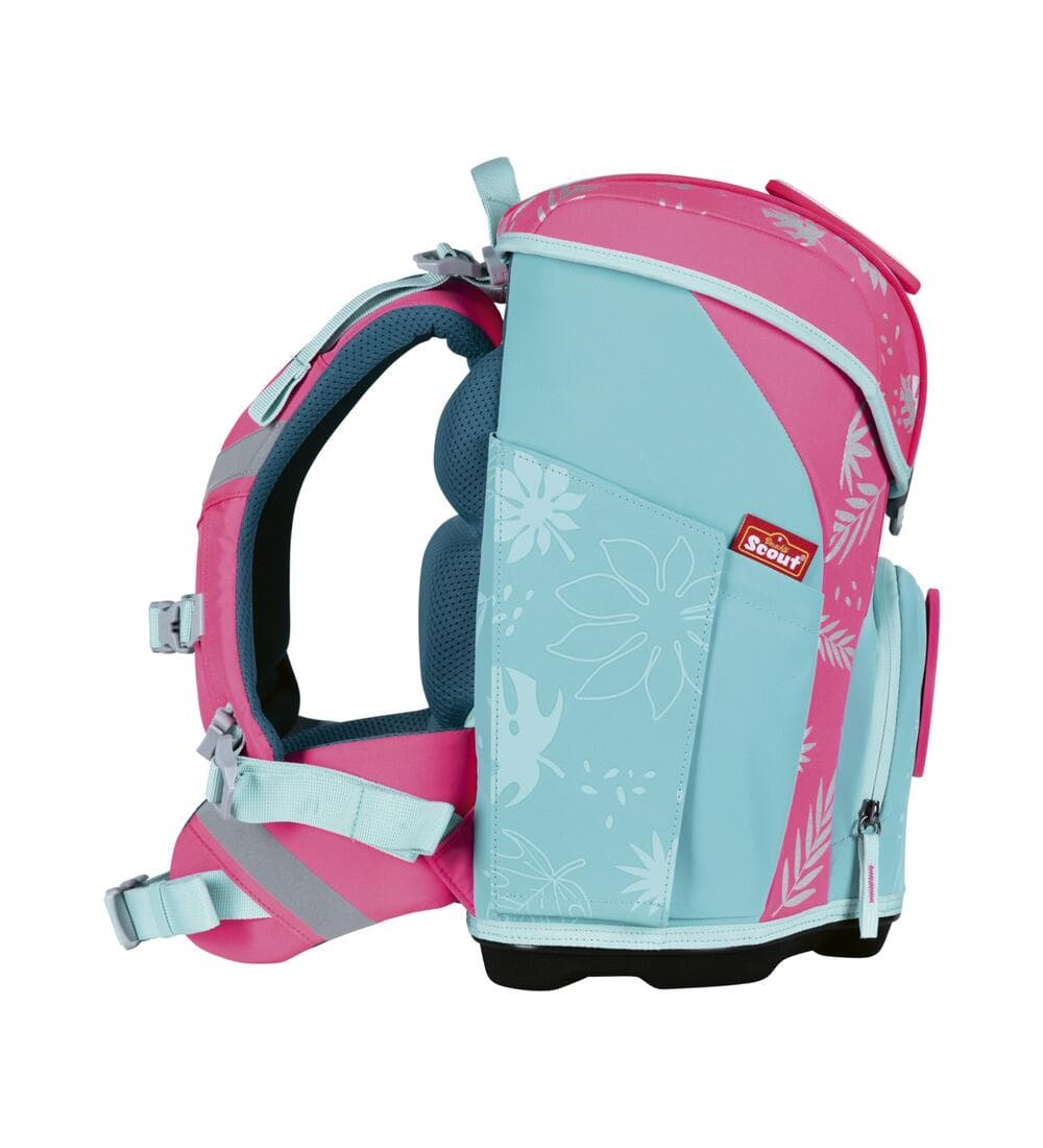 Scout Micro Superflash Extreme Schulranzen Set Tropic Friends 5tlg.