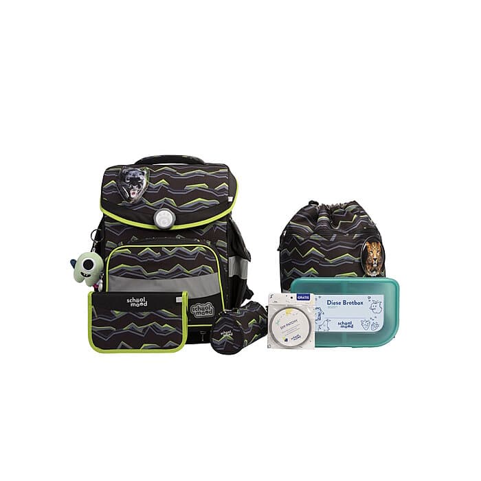 School Mood Timeless Pro Finn Raubkatze 7-tlg. Schulranzenset