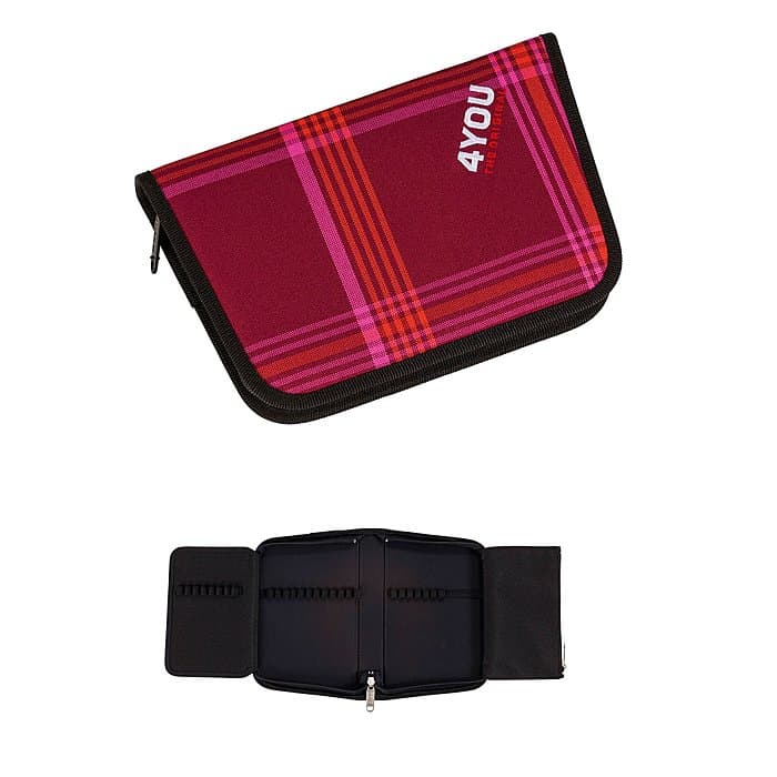 4YOU Zipper Pencilcase - Federmäppchen Igrec Farbe Red - Pink 643