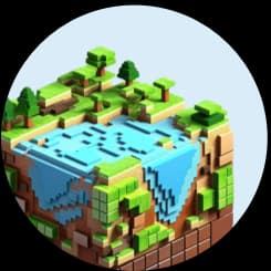 Icon, das eine Gamingwelt zeigt