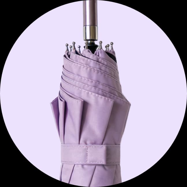 Icon eines lila Regenschirms