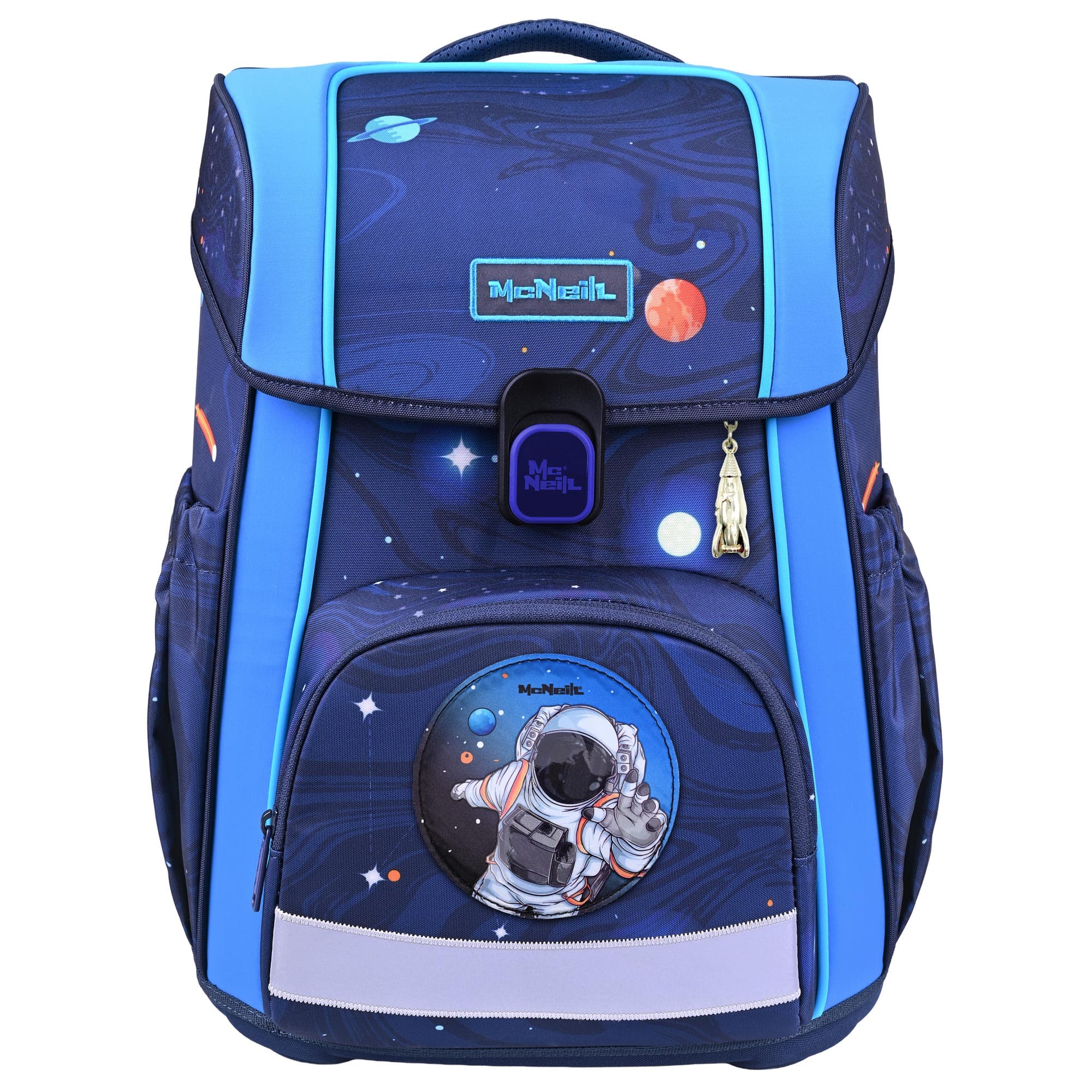 McNeill Schulranzen Modell Bravo blau mit Raumfahrer