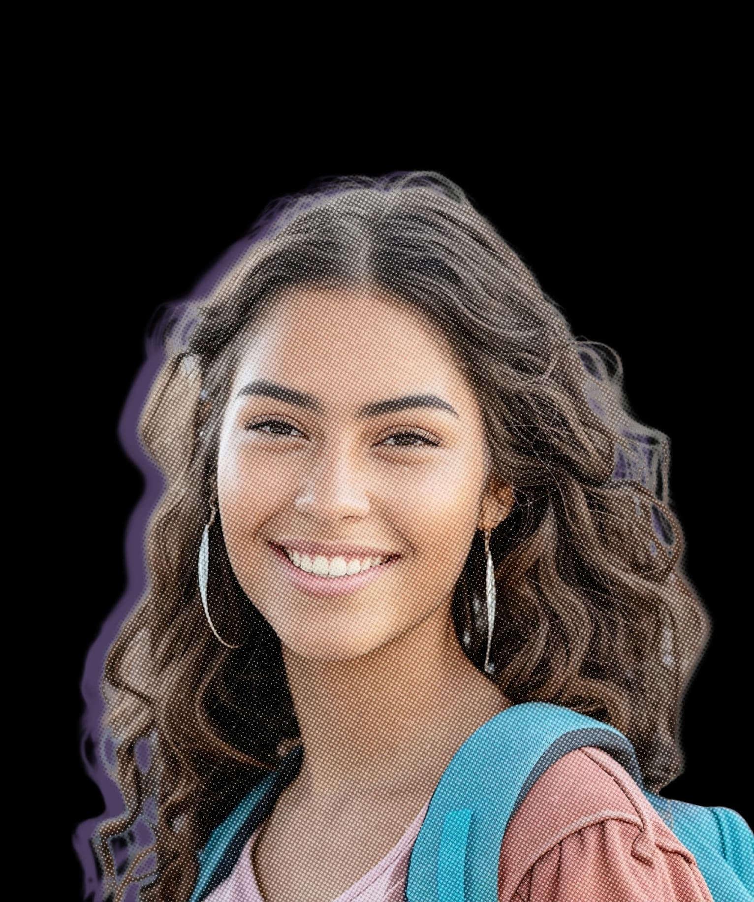 Mädchen lächelt in die Kamera